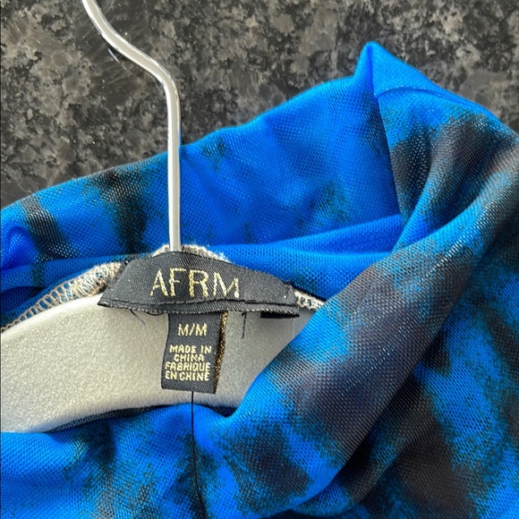 AFRM Pink and Blue Long Sleeve Bodycon Dress
Nude Built in Slip underneath - Picture 2 of 8